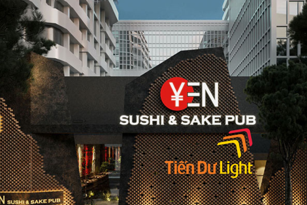 Bảng hiệu nhà hàng sushi Nhật bản ấn tượng, hút khách