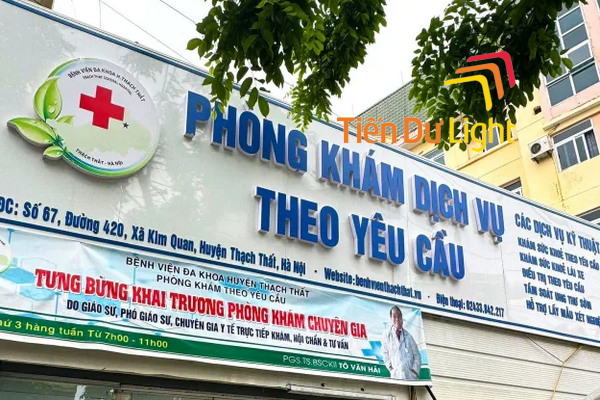 Bảng hiệu phòng khám mạch đẹp, ấn tượng