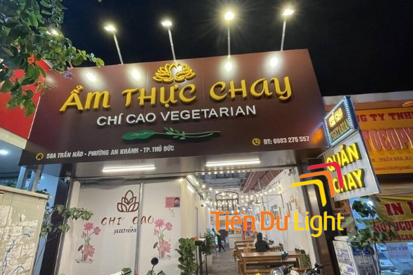Đặc điểm của bảng hiệu thực phẩm chay
