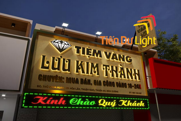 Lợi ích khi làm bảng hiệu tiệm vàng đẹp