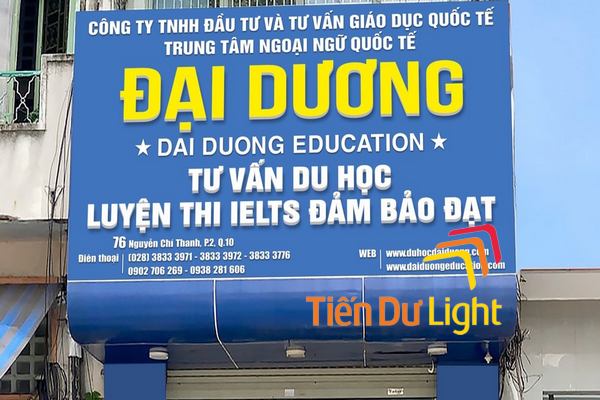 Những điều cần biết về bảng hiệu trung tâm luyện thi