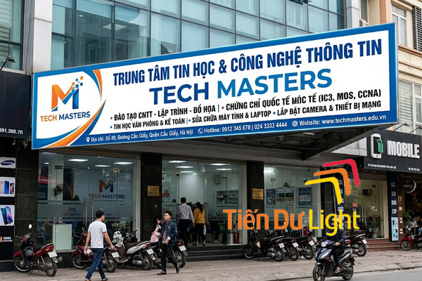 Bảng hiệu trung tâm tin học ấn tượng, đẹp