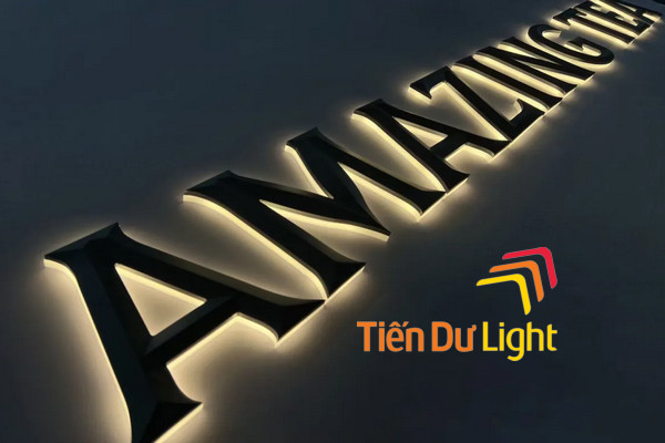 Chữ nổi mica gắn đèn LED sáng đẹp, chi phí tối ưu, tuổi thọ cao