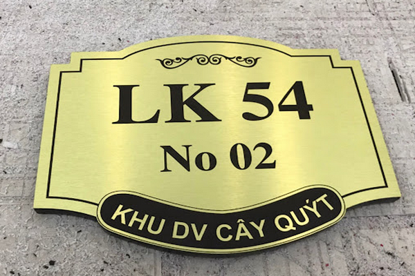 Làm biển số nhà tại Hà Đông cần lựa chọn đơn vị uy tín