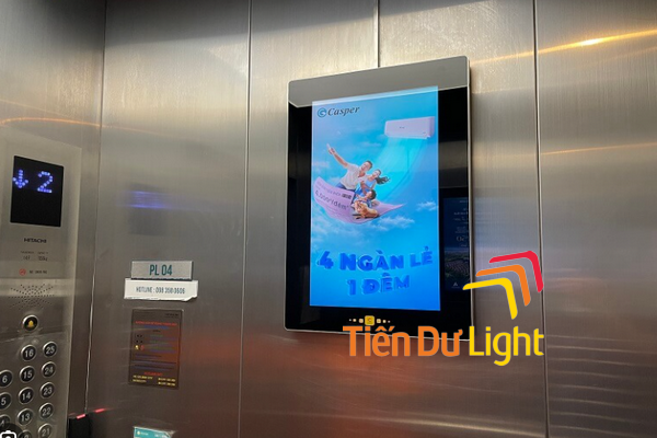 Màn hình LED frame ứng dụng phổ biến trong thang máy