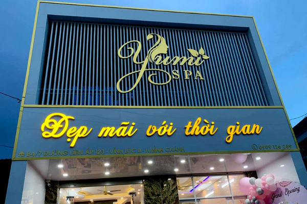 Những mẫu bảng hiệu spa đẹp ngày càng nhiều trong lĩnh vực thẩm mỹ