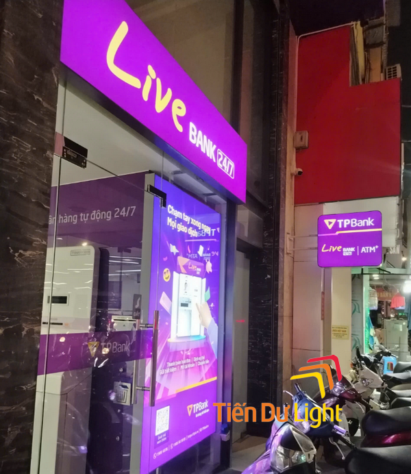 Tiến Dư Light thi công biển hiệu chi nhánh ngân hàng uy tín