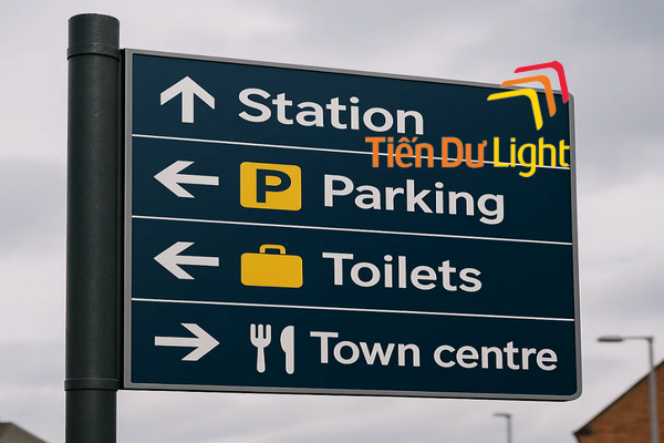 Các loại biển wayfinding signage phổ biến