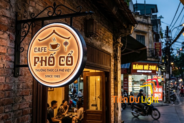 Bảng hiệu vẫy đẹp, gây ấn tượng mạnh