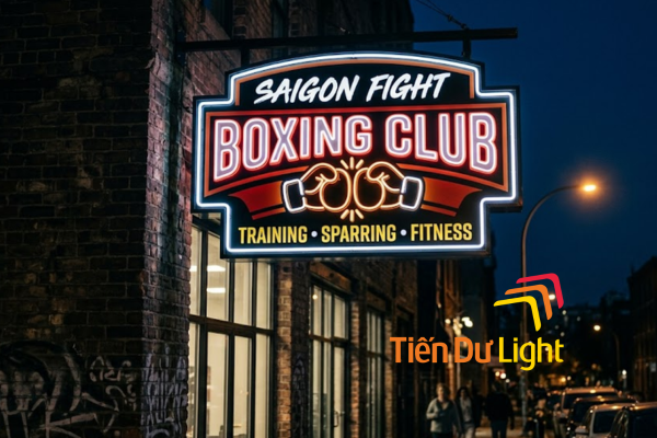 Mẫu bảng hiệu boxing cá tính, thu hút mọi ánh nhìn
