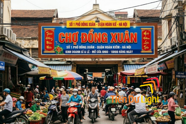 Mẫu bảng hiệu chợ dân sinh, chợ đêm và chợ thương mại đẹp