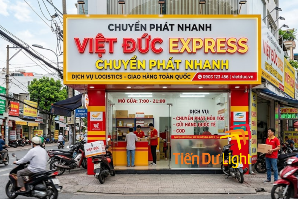 Hệ thống bảng hiệu chuyển phát nhanh đồng bộ thương hiệu trên toàn chuỗi điểm giao nhận