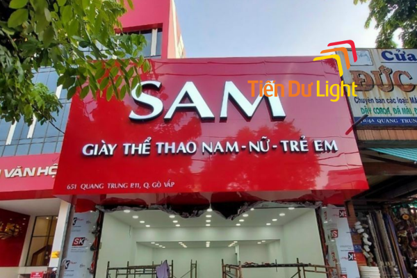 Bảng hiệu màu đỏ: Ấn tượng thị giác mạnh mẽ cho thương hiệu