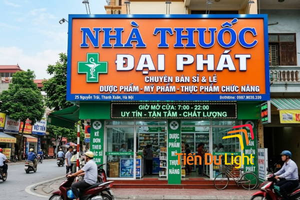 Mẫu bảng hiệu nhà thuốc đẹp, chuẩn GPP, thu hút khách hàng hiệu quả