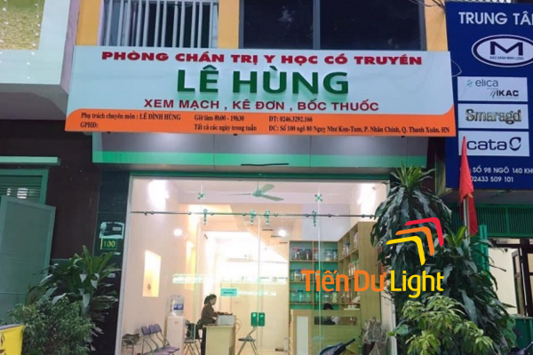 Bảng hiệu phòng khám y học cổ truyền tạo dựng niềm tin