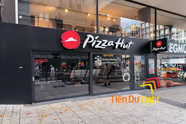 Bảng hiệu Pizza chuẩn nhận diện thương hiệu