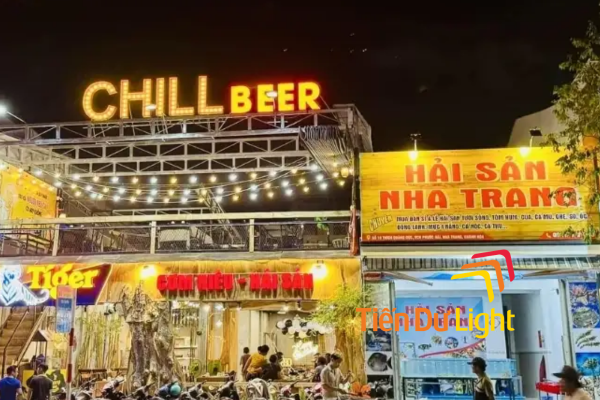 Làm bảng hiệu quán beer sao cho nổi bật ban đêm?