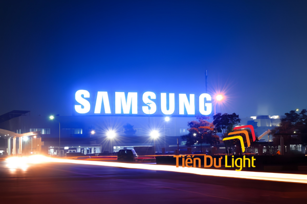 Bảng hiệu Samsung chữ nổi sang trọng, nổi bật từ xa
