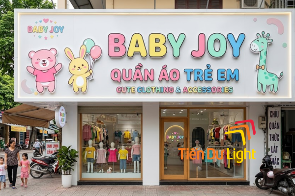 Bảng hiệu shop trẻ em chi phí bao nhiêu?