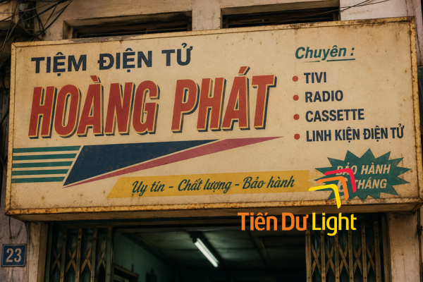 Vẻ đẹp hoài cổ của bảng hiệu thập niên 90 nằm ở những gam màu đặc trưng