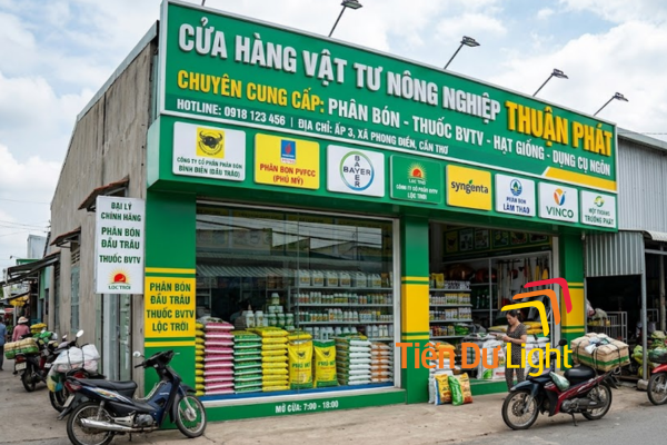 Bảng hiệu thuốc bảo vệ thực vật độc đáo, sắc nét