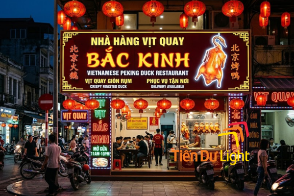 Bảng hiệu vịt quay đẹp, ấn tượng, thu hút khách