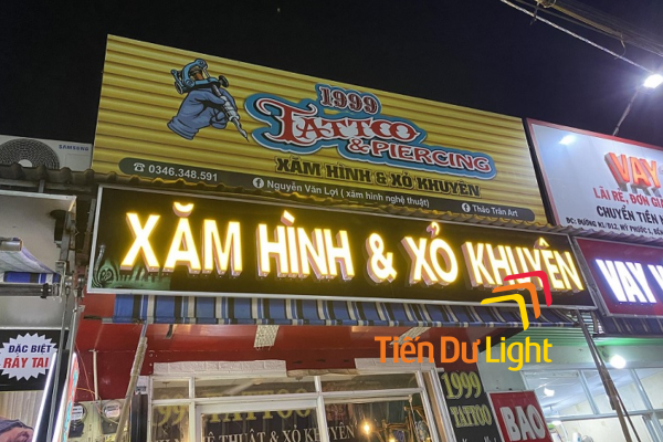 Bảng hiệu xăm hình đẹp, chuyên nghiệp, thu hút khách hàng