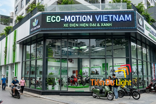 Bảng hiệu xe điện chữ nổi ấn tượng, chuyên nghiệp, tin cậy