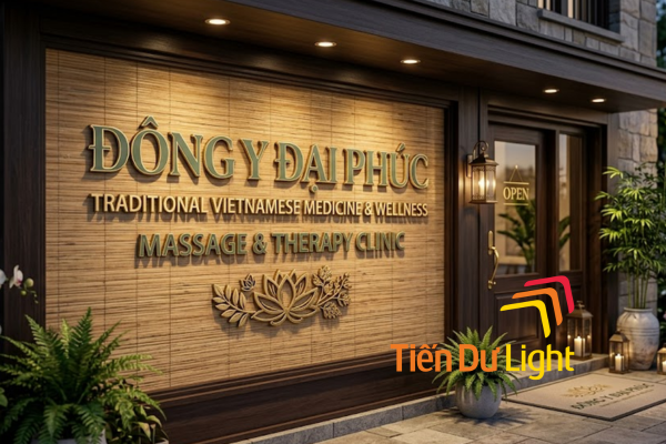 Bảng hiệu xoa bóp bấm huyệt đẹp, tăng nhận diện thương hiệu
