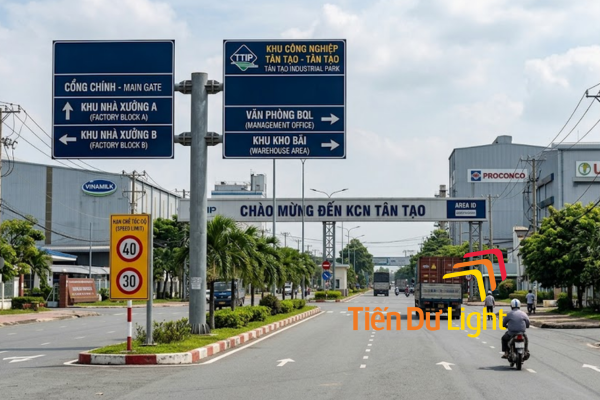 Tìm hiểu chi tiết về biển chỉ dẫn khu công nghiệp