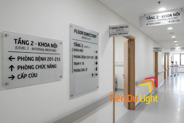 Biển chỉ dẫn mica đẹp, hiện đại và được ưa chuộng nhất hiện nay