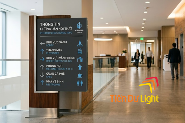 Biển chỉ dẫn nội thất có đặc điểm gì?
