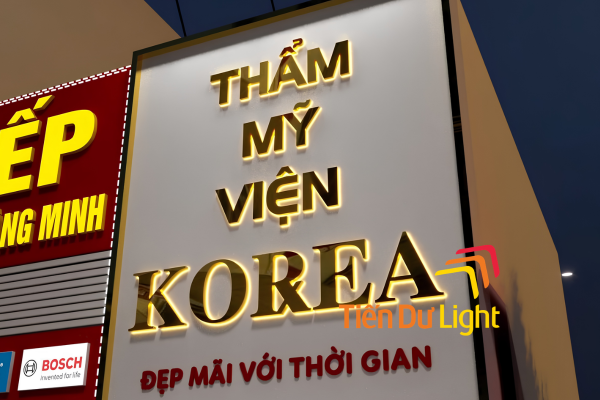 Biển quảng cáo chữ nổi alu bắt mắt, thu hút từ xa