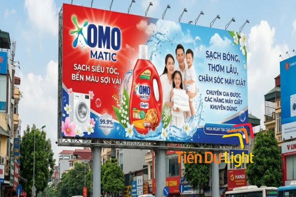 Biển quảng cáo nước giặt chuyên nghiệp thu hút khách