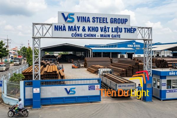 Biển hiệu sắt thép với kết cấu cứng cáp, khả năng chịu thời tiết tốt
