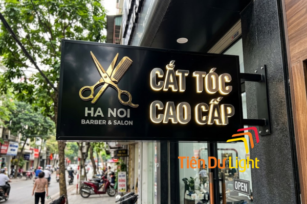 Biển vẫy cắt tóc hiện đại, tăng nhận diện, hút khách hiệu quả