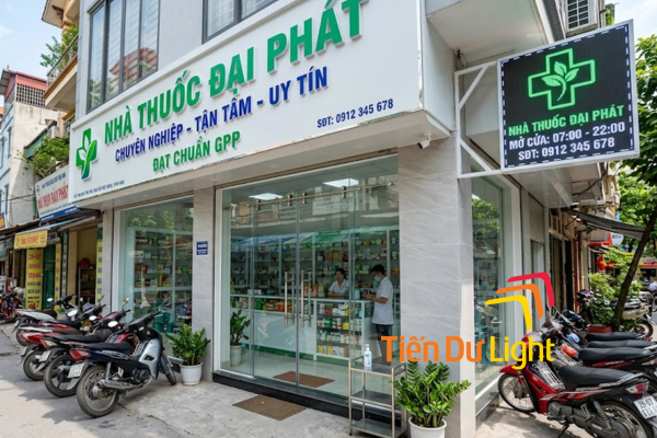 Biển vẫy quầy thuốc đẹp, sang trọng, hiện đại