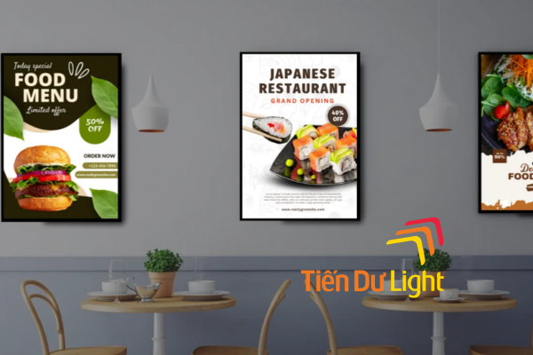Hộp đèn menu board: Giải pháp hiển thị thực đơn chuyên nghiệp cho F&B