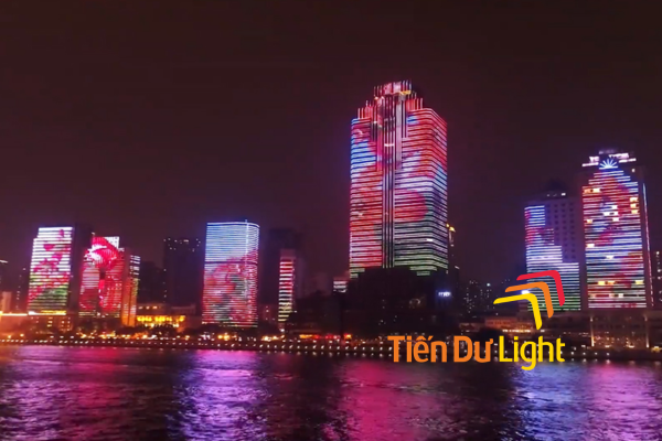 Facade lighting RGB là gì? Ưu điểm và ứng dụng trong chiếu sáng
