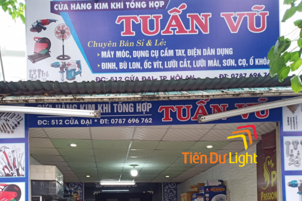 Bảng hiệu cửa hàng kim khí: Yếu tố giúp cửa hàng nổi bật, tạo niềm tin