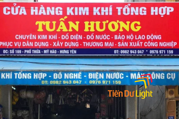 Thi công bảng hiệu cửa hàng kim khí cần lưu ý điều gì?