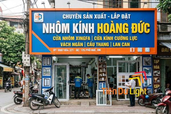 Xu hướng thiết kế bảng hiệu cửa nhôm đẹp, bền và hiệu quả