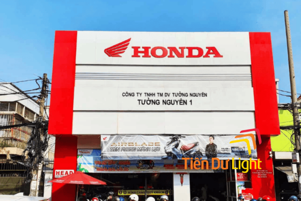 Bảng hiệu honda chuẩn nhận diện thương hiệu
