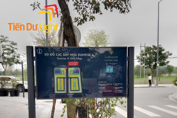 Bảng hiệu khu đô thị đẹp, thiết kế chuẩn nhận diện