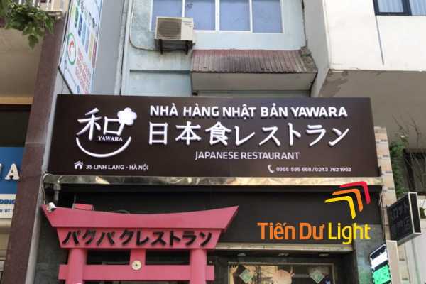 Bảng hiệu nhà hàng Nhật Bản đẹp, chuẩn phong cách xứ phù Tang