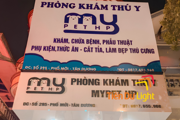 Bảng hiệu phòng khám thú y chuyên nghiệp, độ tin cậy cao