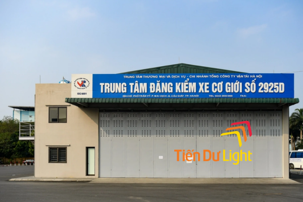 Bảng hiệu trung tâm đăng kiểm có nhiều ưu điểm vượt trội