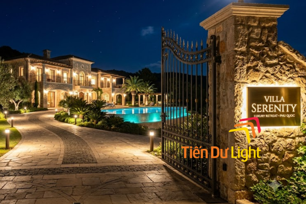 Bảng hiệu villa cao cấp, sang trọng, hiện đại