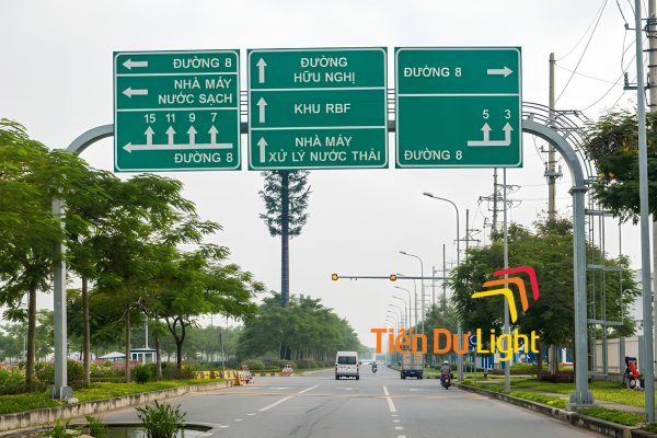 Biển chỉ dẫn KCN Bắc Ninh thi công chuẩn nhận diện