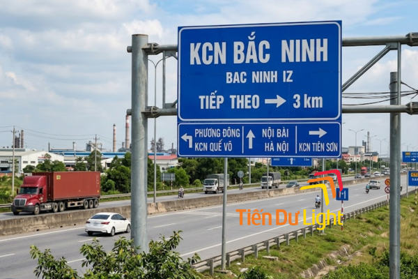 Biển chỉ dẫn KCN Bắc Ninh chuẩn cho khu công nghiệp hiện đại